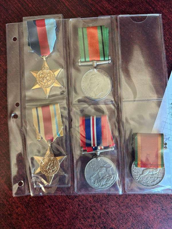 Group of 5 to C 318328 J. Williams, 8 pages of research, Photocopies of his record of service show t