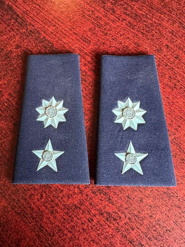 SA airforce tupper rank boards (pair)for Lieutenant colonel. Worn 1996-2002