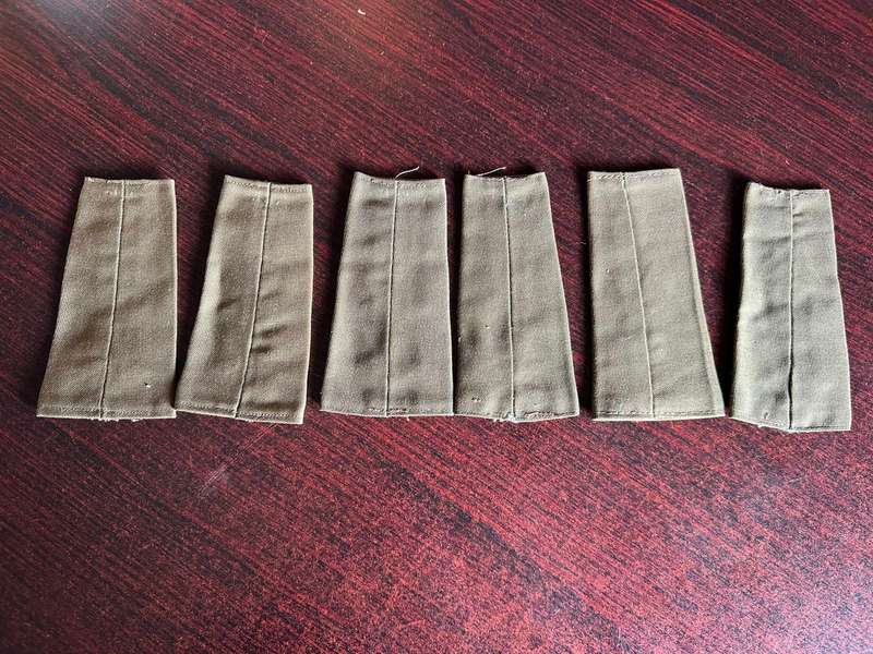 SWA rank slip-ons, single, complete from 2nd Lieutenant up to colonel.