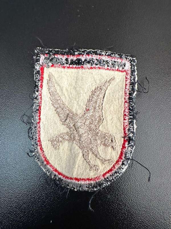 AWB wenkommando, embroidered cloth arm patch.