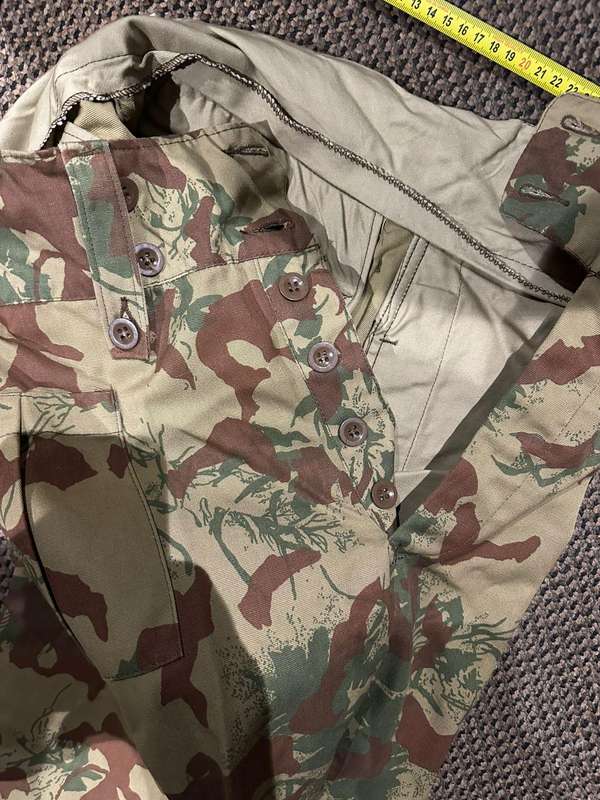 Task force 2nd pattern trousers, size 36, labelled and dated 1981. Condition unworn. Pipe length 82