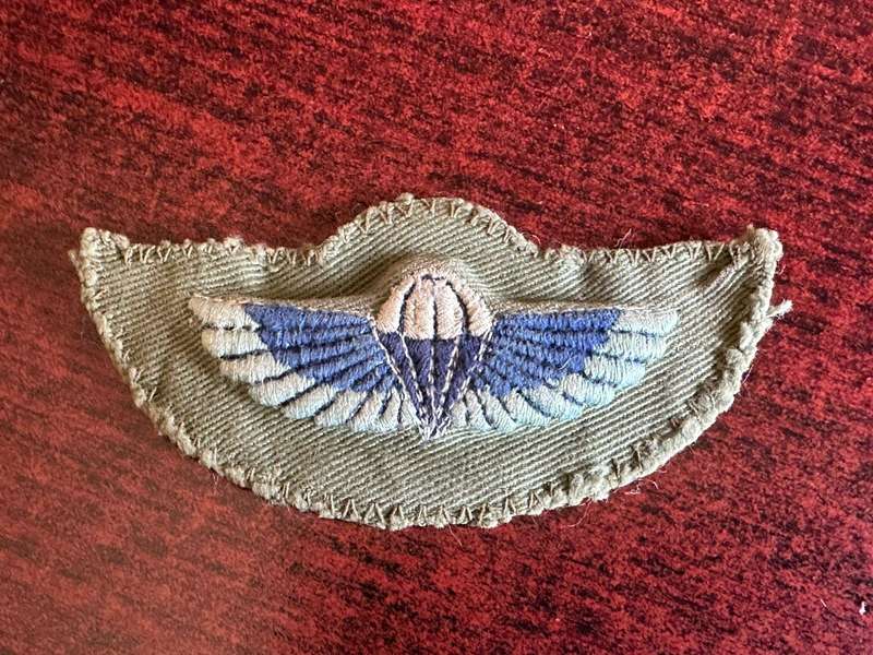 Rhodesian SAS Parachute wings for camouflage uniforms. Worn 1960's-1980. Combat used.