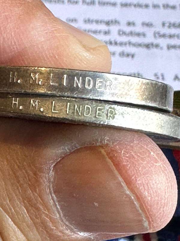 WW2 Group of 2: Linder H.M. WAAF Hazel Mary Linder, Flight Sergeant SAAF. Please note medals to Wome