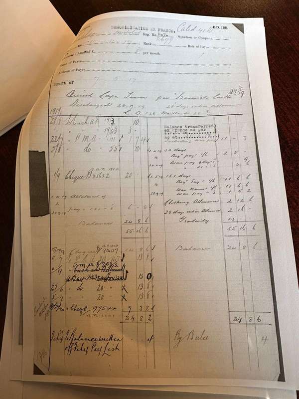 WW1 Group of 2. Copies of records named to Nielse N. charged with stealing public goods and taken in