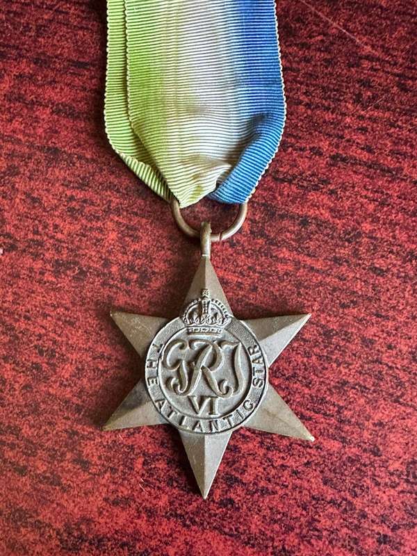 Unnamed WW2, full size Atlantic star.