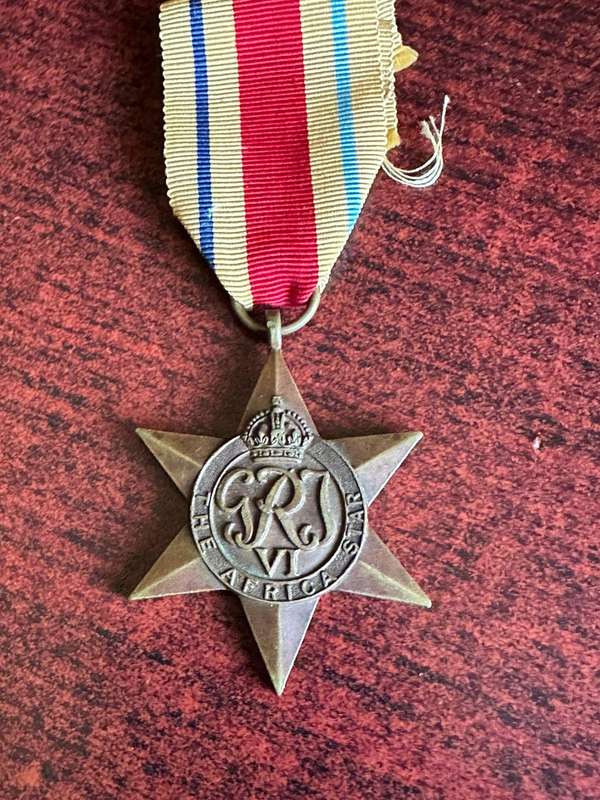 Unnamed WW2 full size Africa star