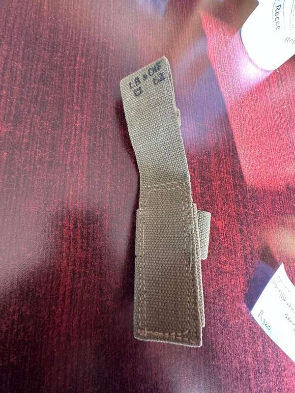 Rhodesian pattern 62 bayonet frog. Stamped.
