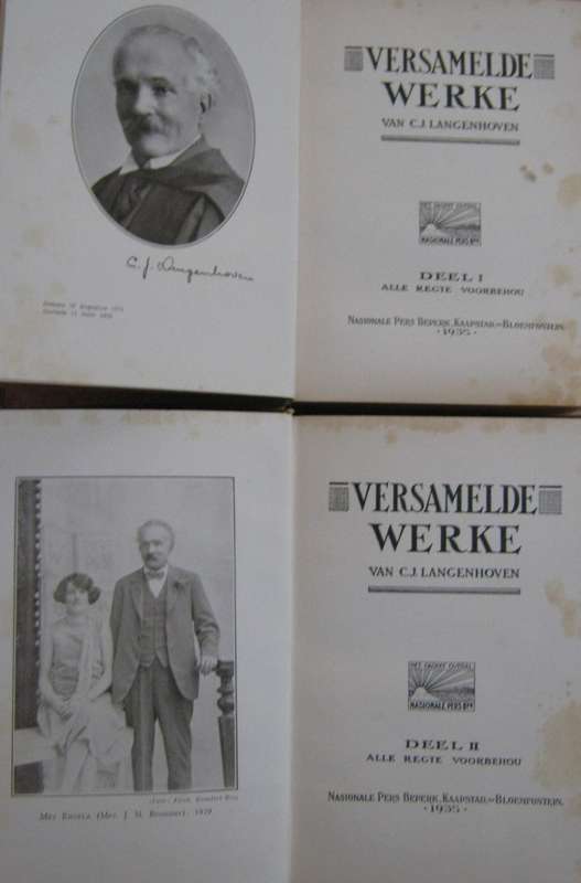 Versamelde Werke Van C J Langenhoven 14 Volumes + 1 Duplicate