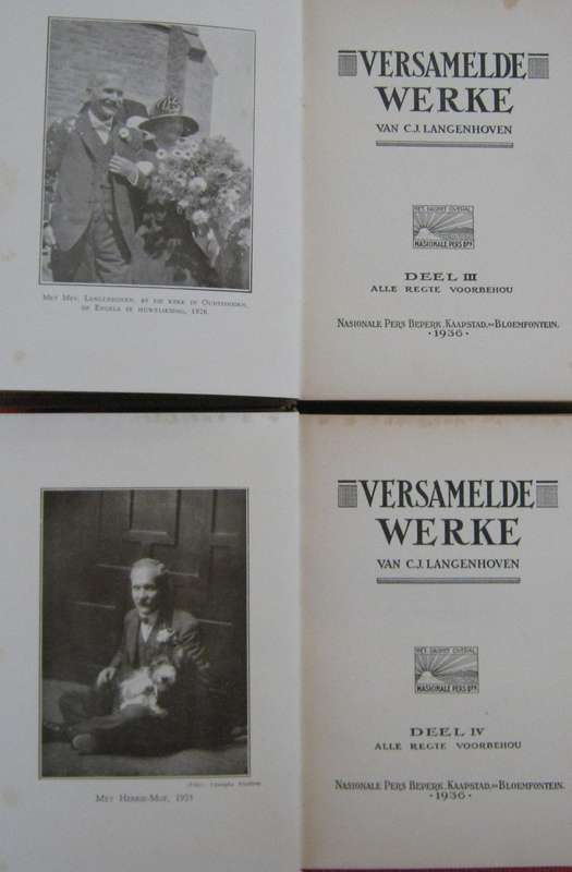 Versamelde Werke Van C J Langenhoven 14 Volumes + 1 Duplicate