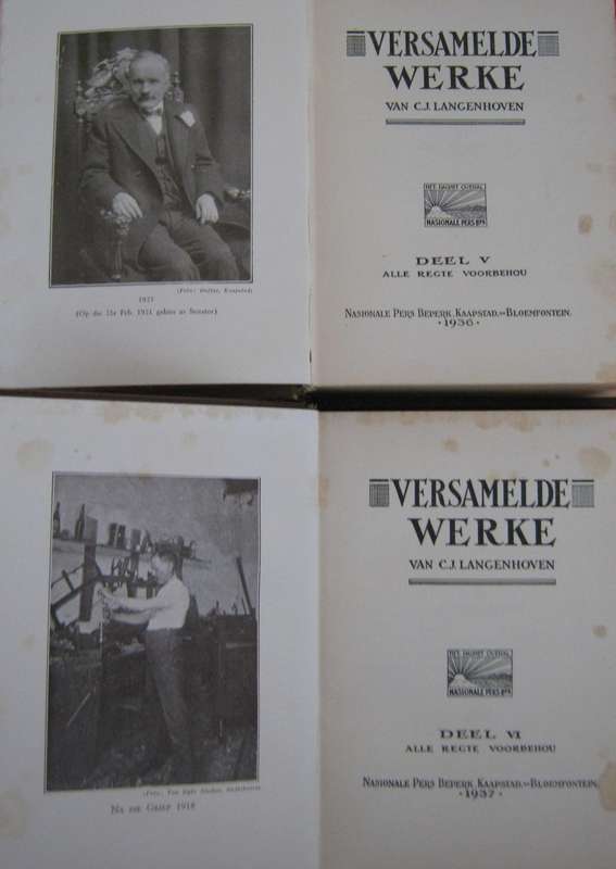 Versamelde Werke Van C J Langenhoven 14 Volumes + 1 Duplicate