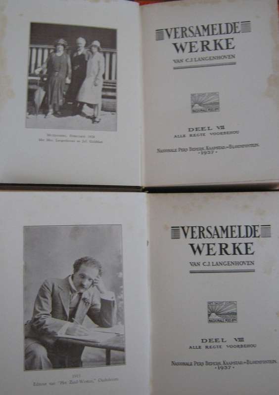 Versamelde Werke Van C J Langenhoven 14 Volumes + 1 Duplicate
