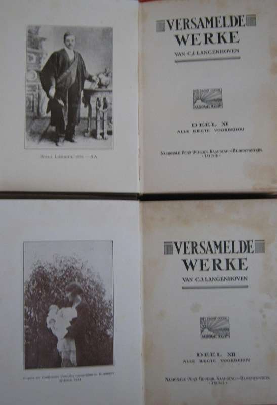 Versamelde Werke Van C J Langenhoven 14 Volumes + 1 Duplicate