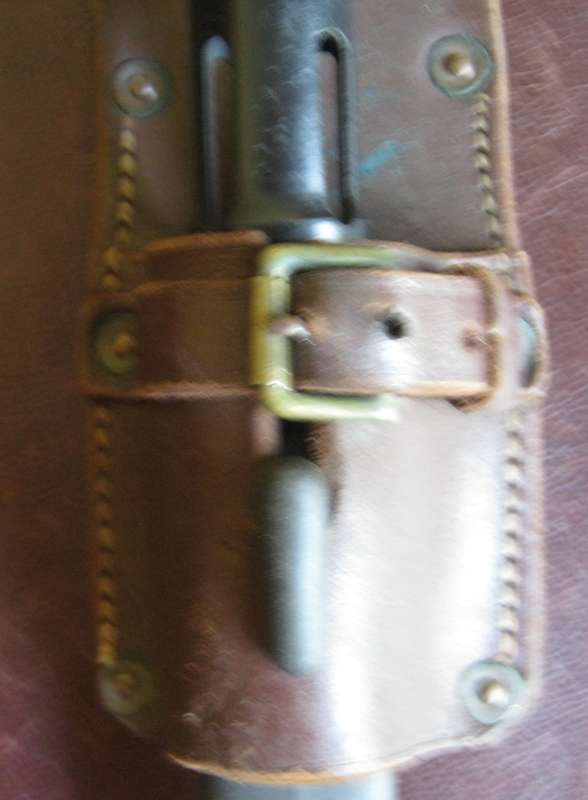 FN | FAL Bayonet with Plastic Scabbard & Leather Frog