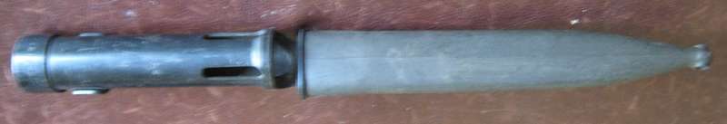 FN | FAL Bayonet with Plastic Scabbard & Leather Frog