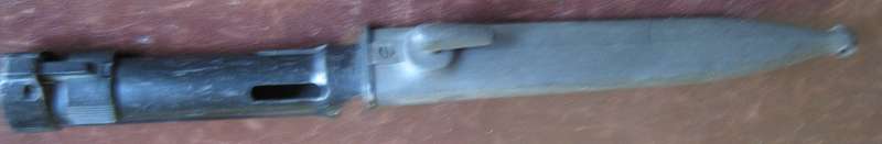 FN | FAL Bayonet with Plastic Scabbard & Leather Frog