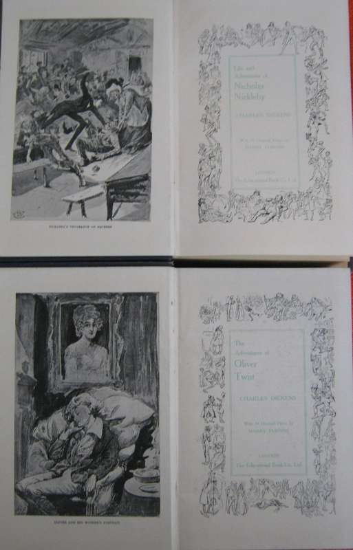Charles Dickens Library  Complete Set of 18 Volumes.