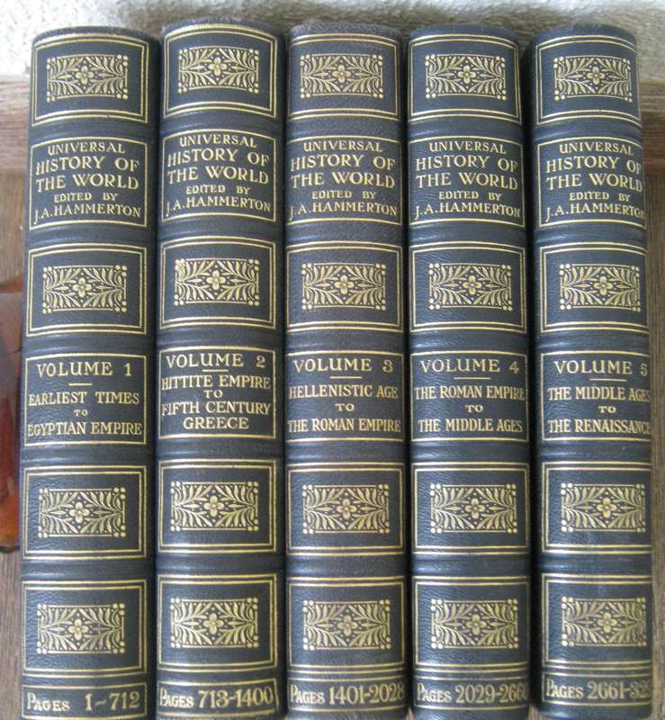 Universal History of the World - 5 Volumes  Fully Illustrated