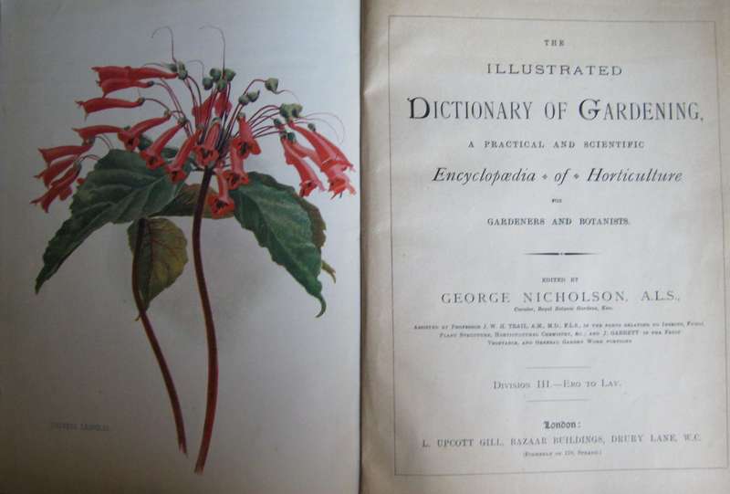 The Illustrated Dictionary of Gardening An Encyclopaedia of Horticulture: 10 Volumes