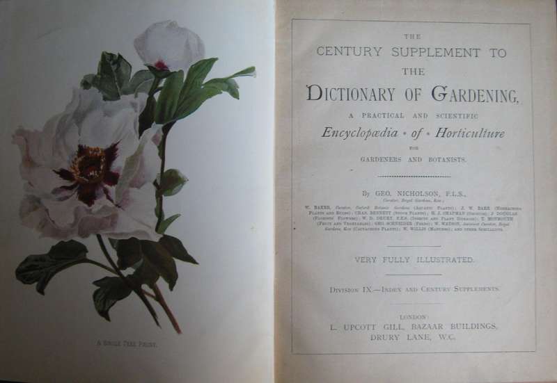 The Illustrated Dictionary of Gardening An Encyclopaedia of Horticulture: 10 Volumes