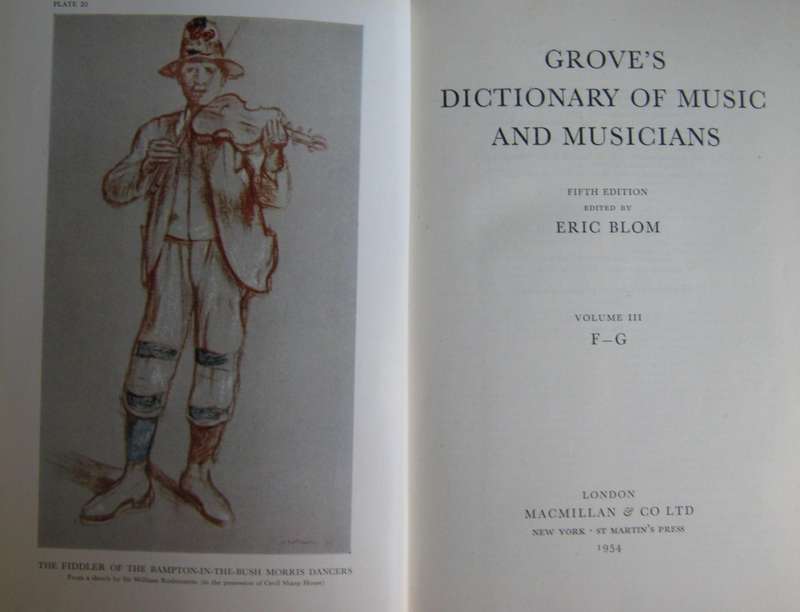 Groves Dictionary of Music Musicians Fifth Edition . Volumes 1  9  and a Supplementary Volume