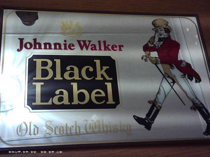 Johnnie Walker Black Label Bar Mirror