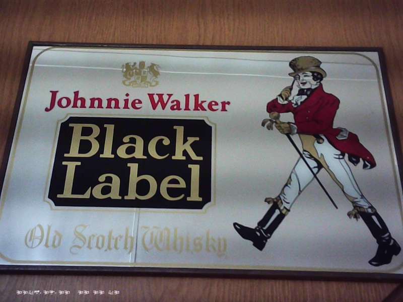 Johnnie Walker Black Label Bar Mirror