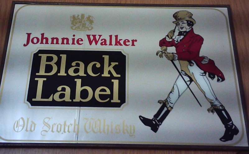 Johnnie Walker Black Label Bar Mirror