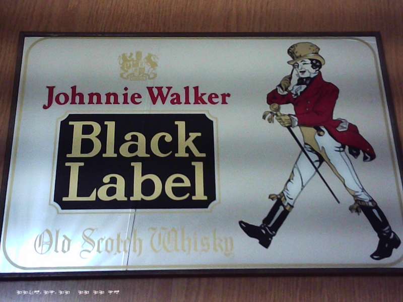 Johnnie Walker Black Label Bar Mirror