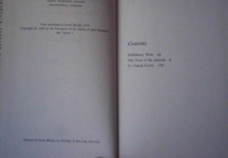 Journal of a Novel  John Steinbeck ( The East of Eden letters)