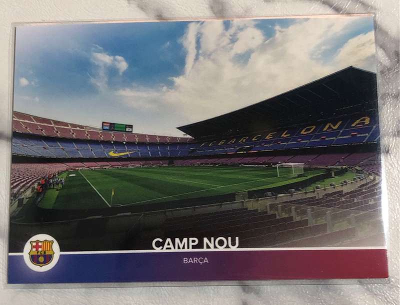 Camp Nou Stadium Topps Barcelona set 2021 Soccer trading card