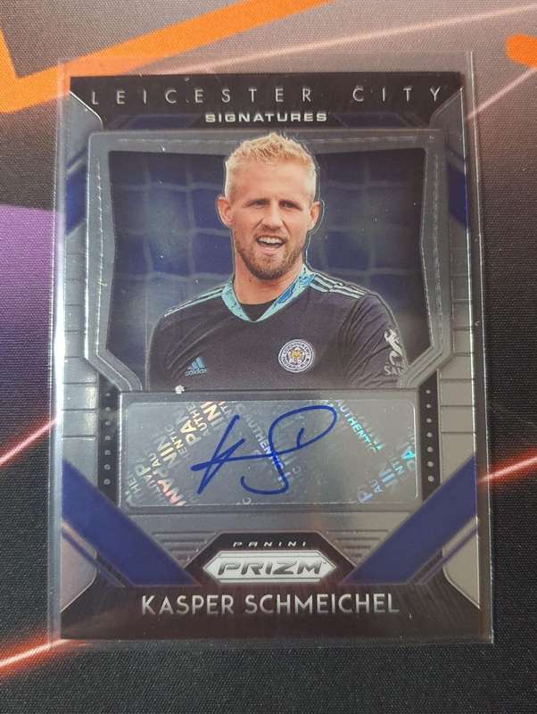 Kasper Schmeichel AUTOGRAPH 2020 PRIZM soccer trading card