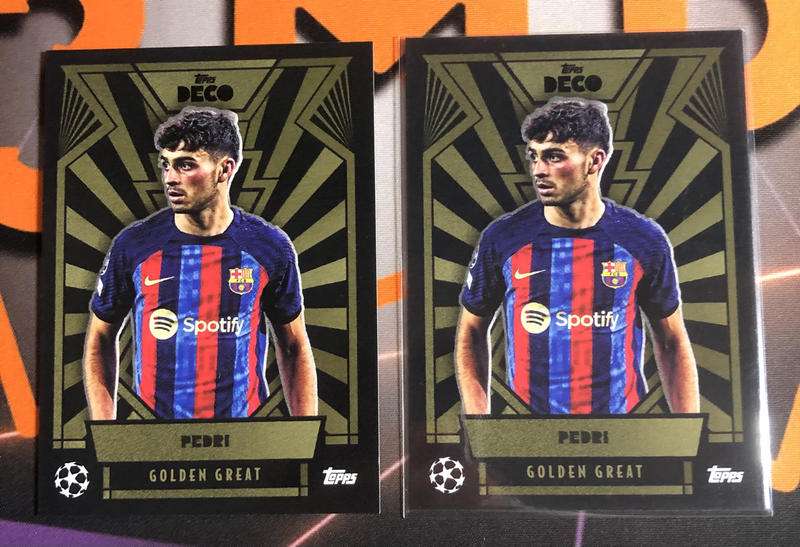 Pedri RARE Topps Deco 2022 soccer trading card