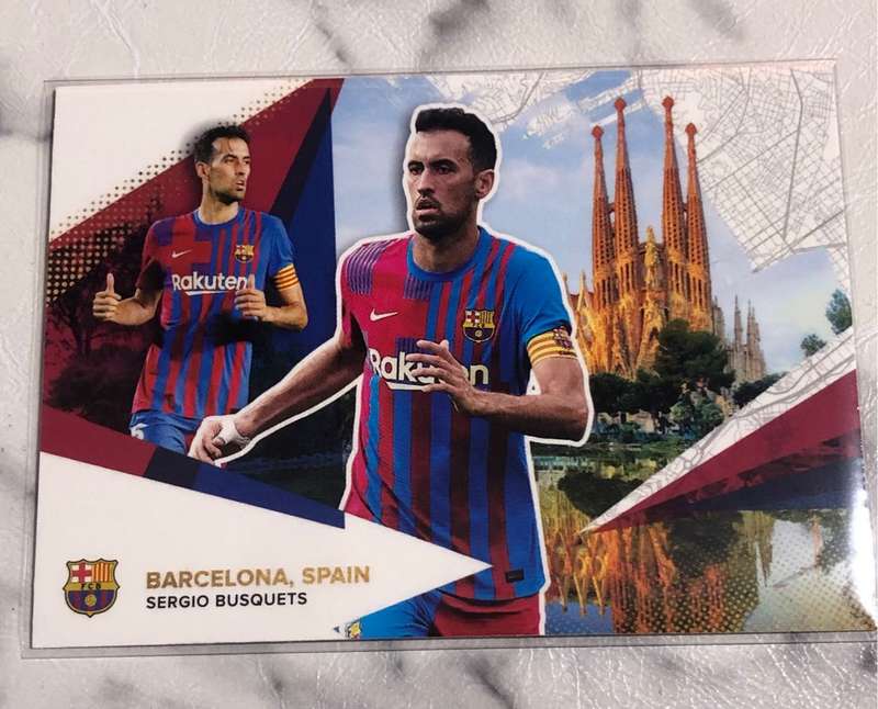 Sergio Busquets FC Barcelona Topps 2021 Team set Soccer trading card