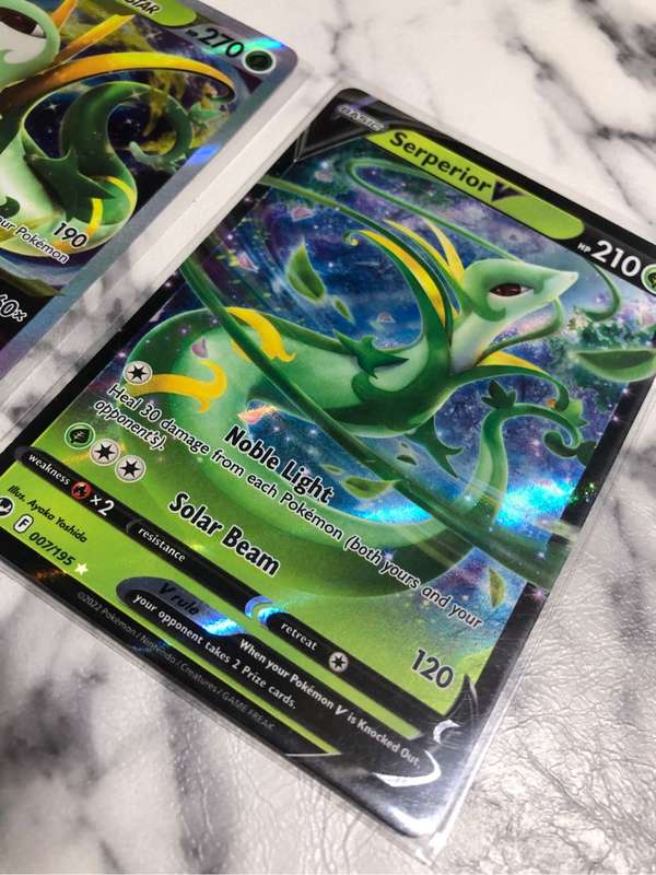 Serperior V & VSTAR Bundle of 2 Pokemon trading cards