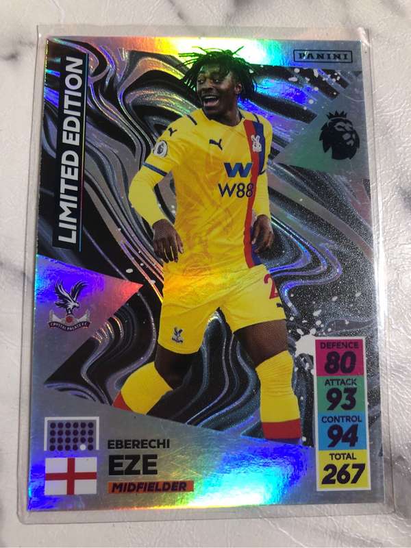 Eberechi Eze Limited Edition XL Adrenalyne 2021 Soccer trading card