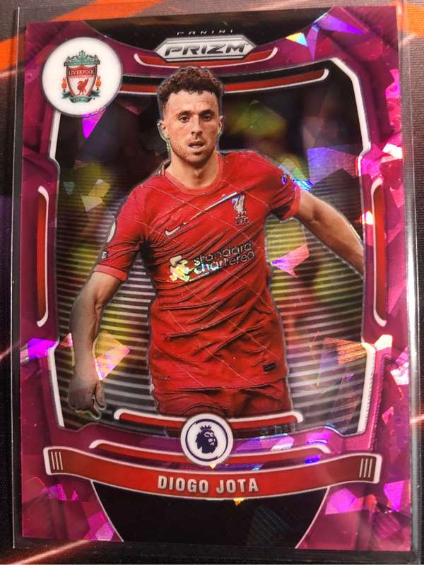 Diogo Jota PINK ICE 2022 Prizm 2022 Soccer trading card