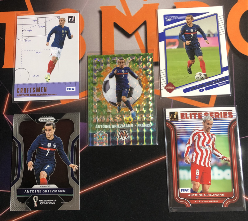 Antoine Griezmann Discounted BUNDLE of 5 Rare soccer trading cards