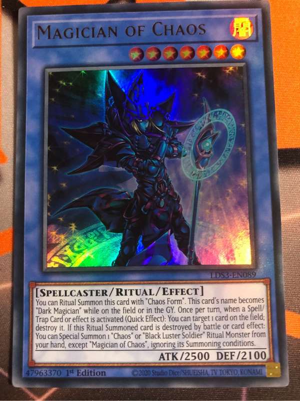 Magician of Chaos LDS3-EN089 Ultra Rare YuGiOh trading card