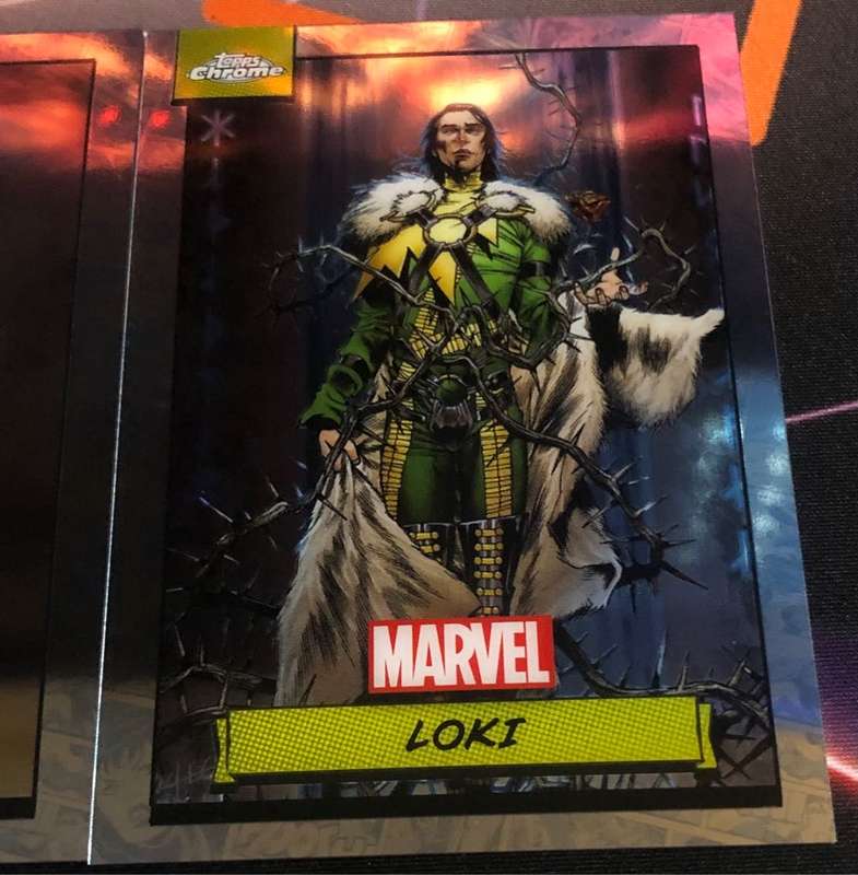 Thor & Loki BUNDLE Topps Chrome 2024 Marvel trading cards