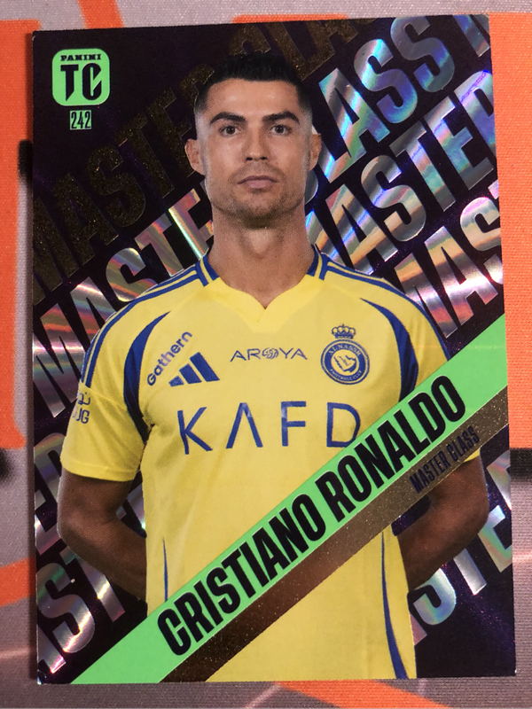 Cristiano Ronaldo Rare MASTERCLASS Top Class Soccer trading card