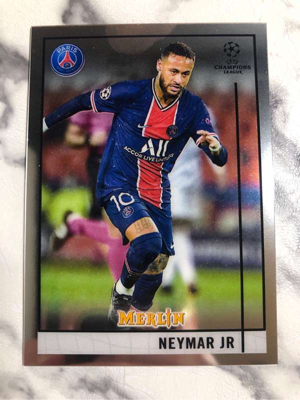 Neymar Jnr Topps Merlin 2021 Soccer trading card