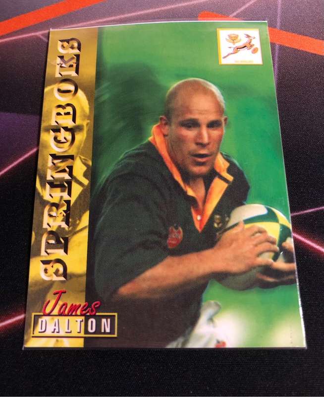 James Dalton RARE Springbok 1997 Rugby trading card