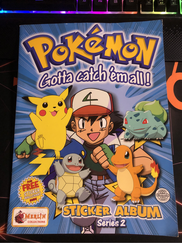 VINTAGE Pokemon Topps Merlin 2000 Series 2 ULTRA rare EMPTY Sticker album (EXCELLENT Condition)