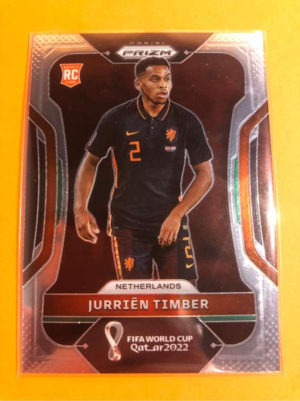Jurien Timber ROOKIE Prizm World Cup 2022 Soccer Trading card