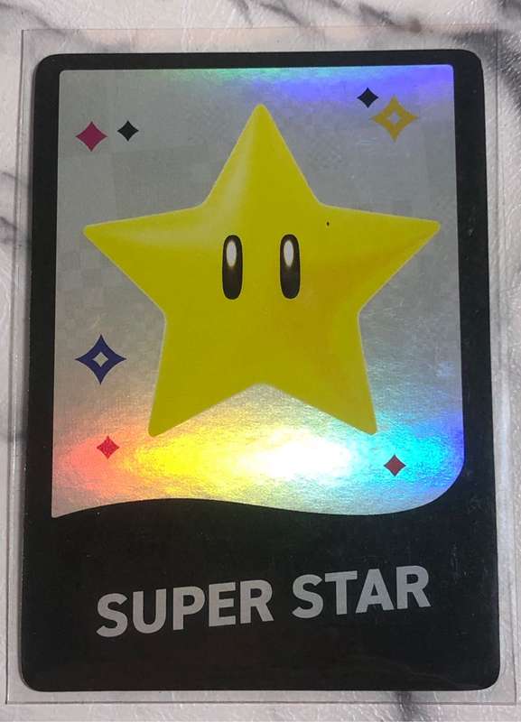 Superstar Mario Wonder REFRACTOR Very Rare trading card 2023
