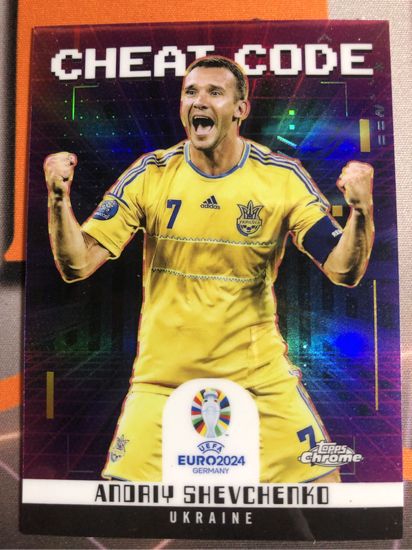 Andaiy Shevchenko CHEAT CODE Parralel Soccer trading card