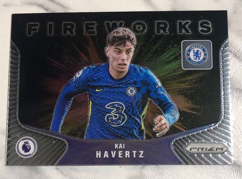 Kai Havertz  Fireworks EPL Prizm 2022 Soccer trading card