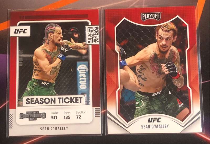 Sean O Malley BUNDLE of 2 Chronicles 2022 UFC trading cards