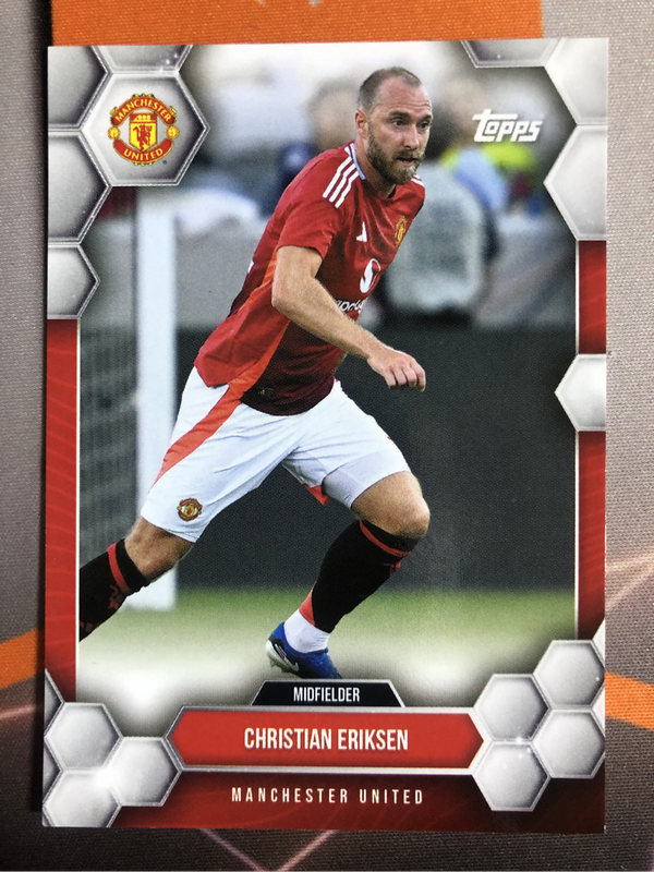 Christian Eriksen Man United 2025 Soccer trading card