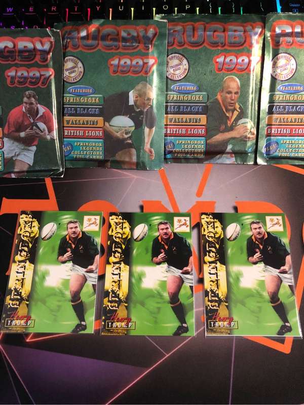 Henry Tromp RARE Springbok 1997 Rugby trading card